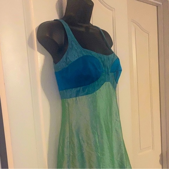 “NICOLE MILLER” Silk Tank Cocktail Mini-Dress - Picture 7 of 12